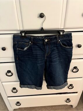 Apt. 9 Dark Indigo Denim Bermuda Shorts